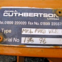 DIRECT COUNCIL CUTHBERTSON ' V ' SNOW PLOUGH