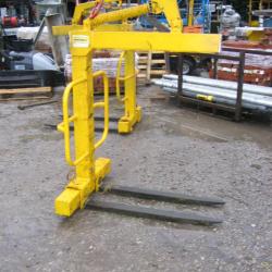 2 TONNE CRANE FORKS GOOD USED CONDITION