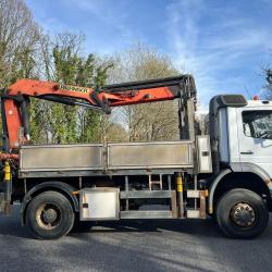 DIRECT ELECTRIC BOARD MERCEDES 1828 4X4 TRUCK C/W WINCH + PALFINGER 4 EXTENSION CRANE