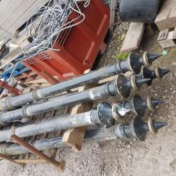 CAST IRON / ORNATE COLUMN SET OF 6 MATCHING