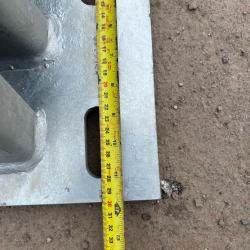 Armco bolt down crash barrier post 890mm high