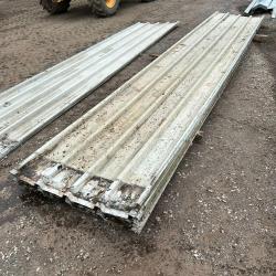 used / second hand box profile roofing sheets 5.9m x 1 metre wide cover