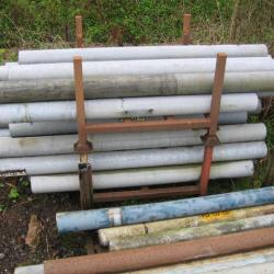GALVANISED STEEL 5.5 INCH TUBE APPROX 2M LENGTHS