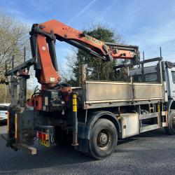DIRECT ELECTRIC BOARD MERCEDES 1828 4X4 TRUCK C/W WINCH + PALFINGER 4 EXTENSION CRANE