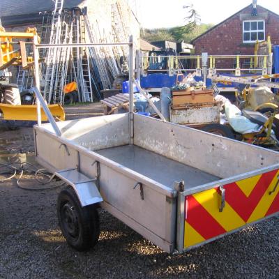 STAINLESS STEEL TRAILER 2550 x 1380 WITH LADDER RACK