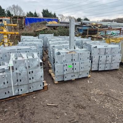 Armco bolt down crash barrier post 890mm high