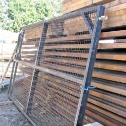 STEEL YARD GATES 28FT WIDE X 8FT HIGH