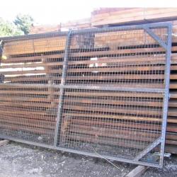 STEEL YARD GATES 28FT WIDE X 8FT HIGH