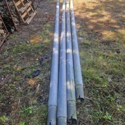 SET OF 4 LAMP POLES APPROX 10M OUT THE FLOOR