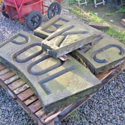'BLACKPOOL CARVED HEAD STONE ...
